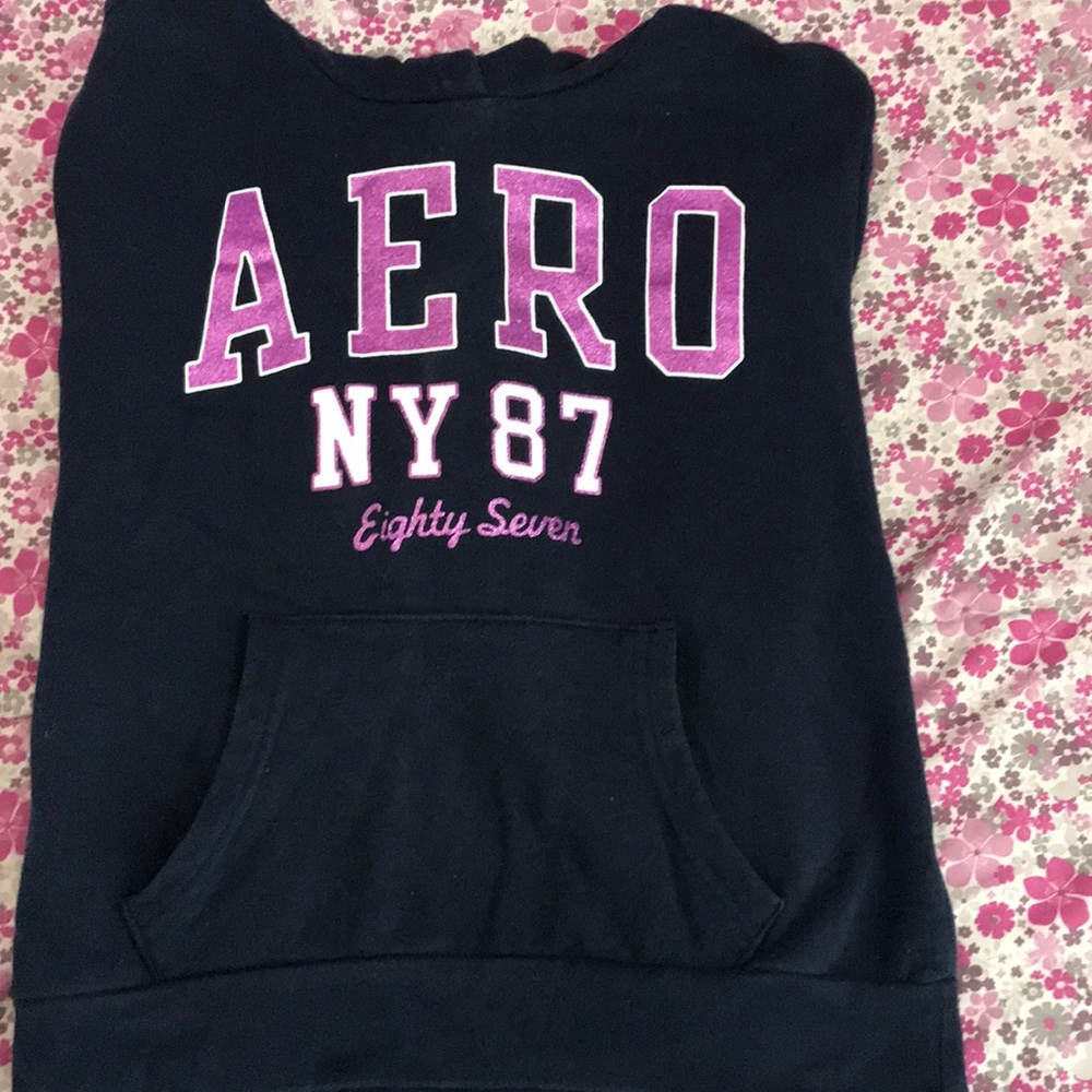 Aeropostale navy blue/purple hoodie